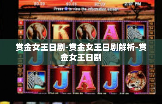 赏金女王日剧-赏金女王日剧解析-赏金女王日剧
