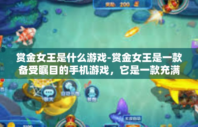 赏金女王是什么游戏-赏金女王是一款备受瞩目的手机游戏，它是一款充满策略和冒险元素的角色扮演游戏。在游戏中，玩家将扮演一位赏金女王的角色，展开一场惊心动魄的冒险之旅。赏金女王是什么游戏