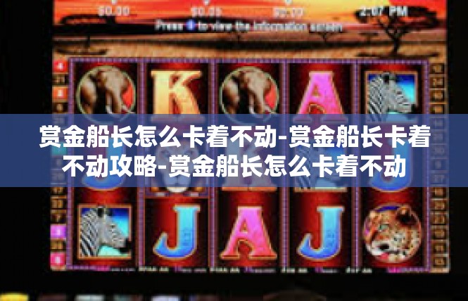 赏金船长怎么卡着不动-赏金船长卡着不动攻略-赏金船长怎么卡着不动