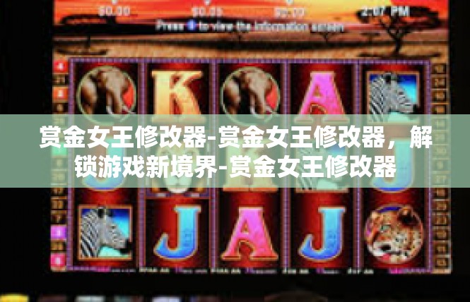 赏金女王修改器-赏金女王修改器，解锁游戏新境界-赏金女王修改器
