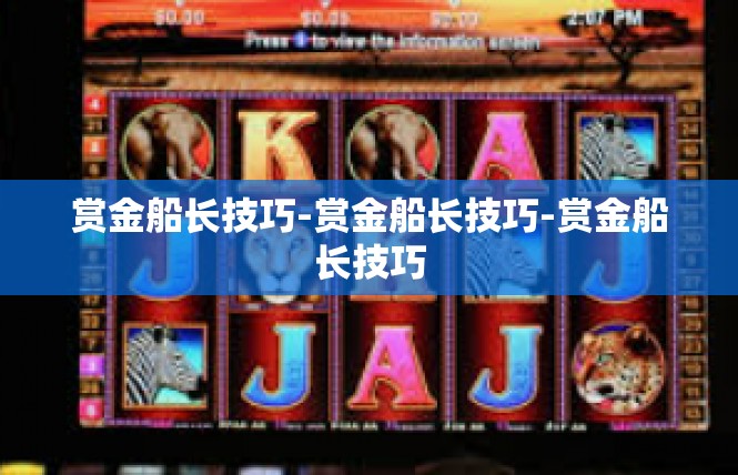 赏金船长技巧-赏金船长技巧-赏金船长技巧