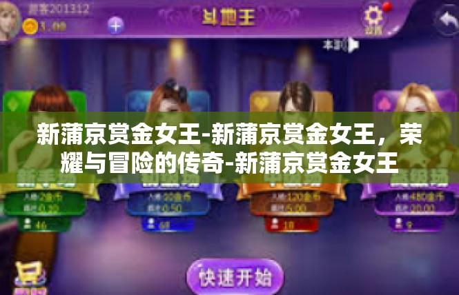 新蒲京赏金女王-新蒲京赏金女王，荣耀与冒险的传奇-新蒲京赏金女王