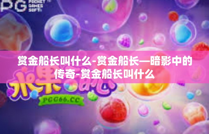 赏金船长叫什么-赏金船长—暗影中的传奇-赏金船长叫什么