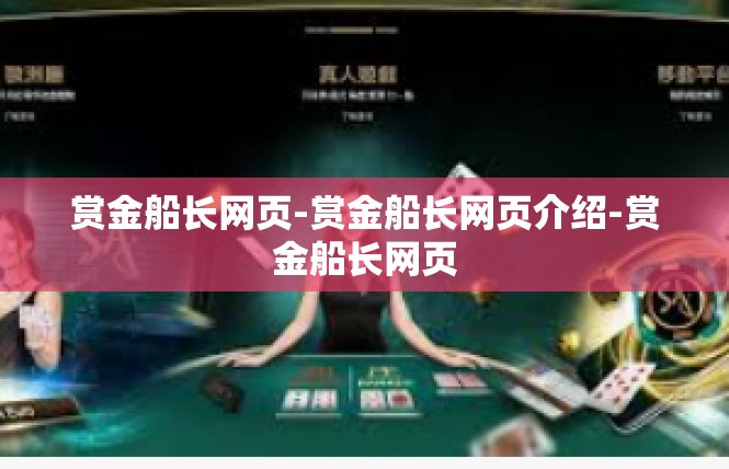 赏金船长网页-赏金船长网页介绍-赏金船长网页