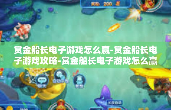 赏金船长电子游戏怎么赢-赏金船长电子游戏攻略-赏金船长电子游戏怎么赢