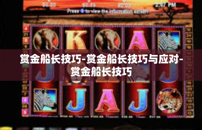 赏金船长技巧-赏金船长技巧与应对-赏金船长技巧