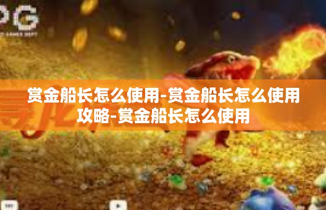 赏金船长怎么使用-赏金船长怎么使用攻略-赏金船长怎么使用