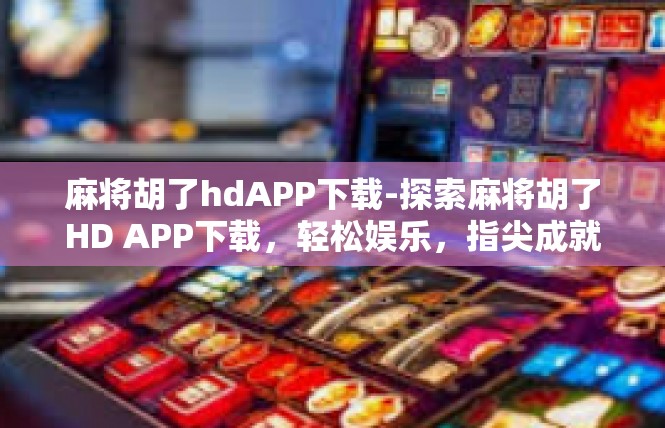 麻将胡了hdAPP下载-探索麻将胡了HD APP下载，轻松娱乐，指尖成就-麻将胡了hdAPP下载