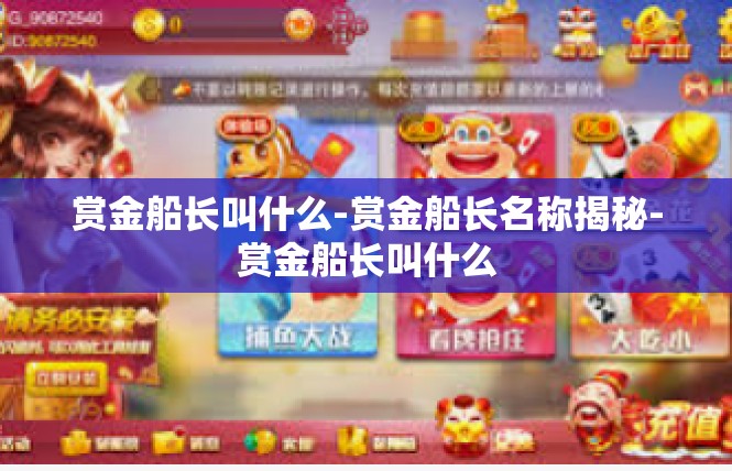 赏金船长叫什么-赏金船长名称揭秘-赏金船长叫什么